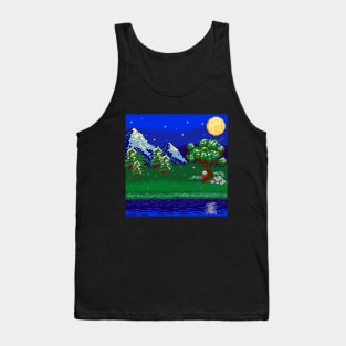 Pixel Night in the Forest Tank Top